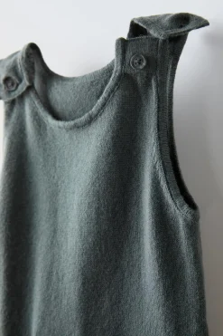 Niños ZARA 0 - 6 Meses·Punto|0 - 6 Meses·Básicos<PETO PUNTO ALGODÓN SEDA BOLSILLOS
