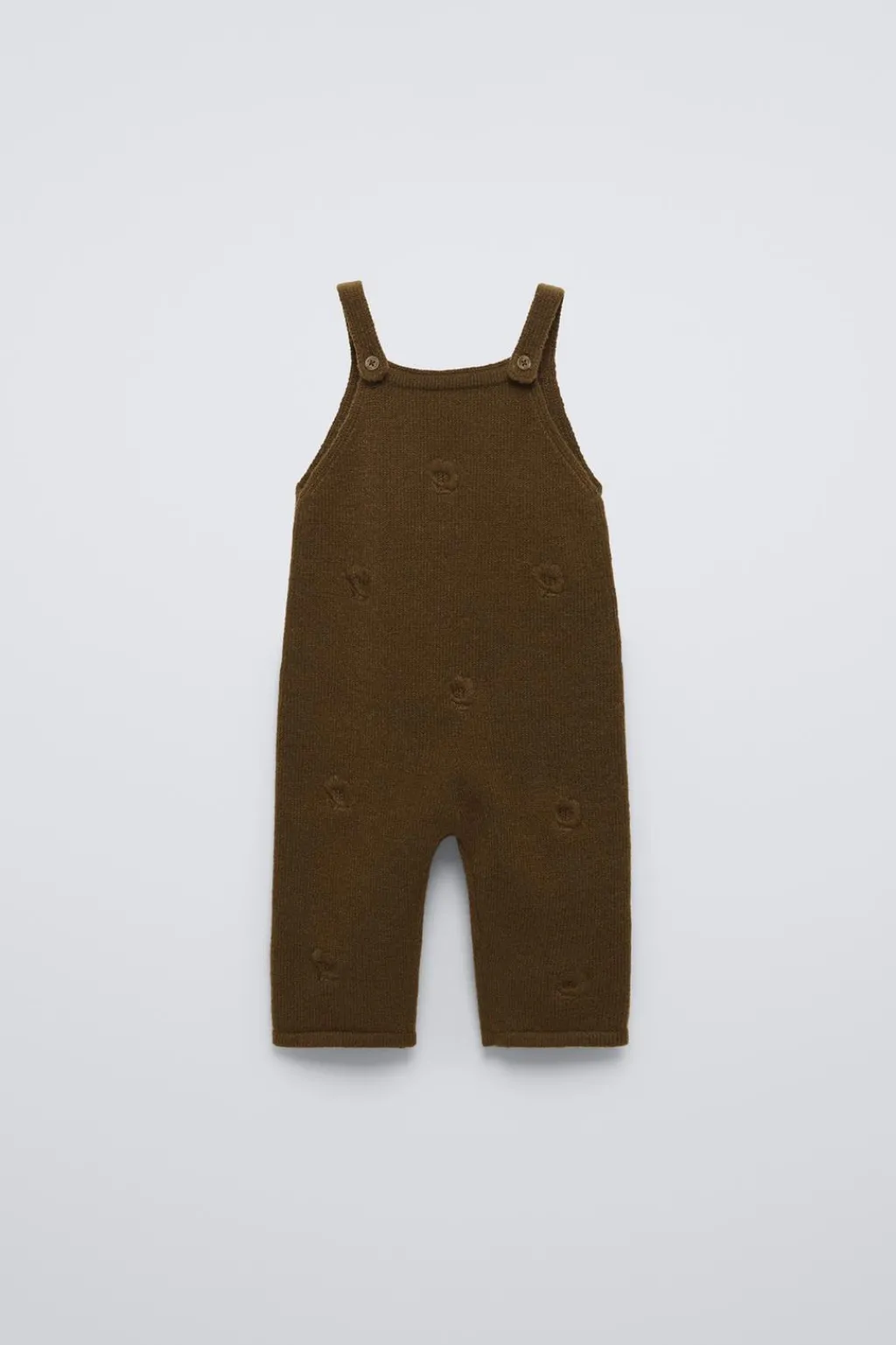 Niños ZARA 6 - 18 Meses·Conjuntos|6 - 18 Meses·Punto<PETO PUNTO FLORES BORDADAS