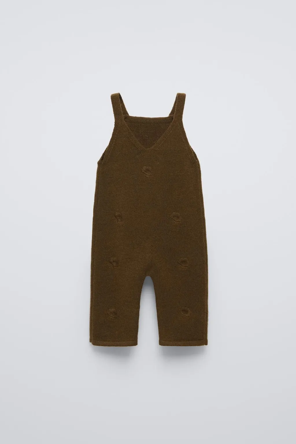 Niños ZARA 6 - 18 Meses·Conjuntos|6 - 18 Meses·Punto<PETO PUNTO FLORES BORDADAS