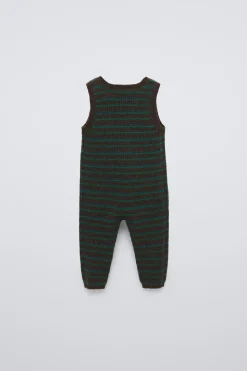 Niños ZARA 6 - 18 Meses·Punto|6 - 18 Meses·Vestidos / Monos<PETO PUNTO RAYAS