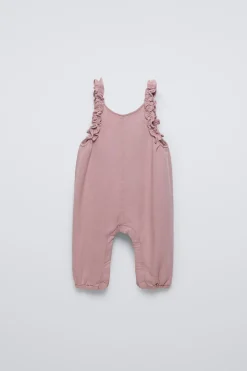 Niños ZARA 6 - 18 Meses·Vestidos / Monos<PETO SARGA VOLANTES
