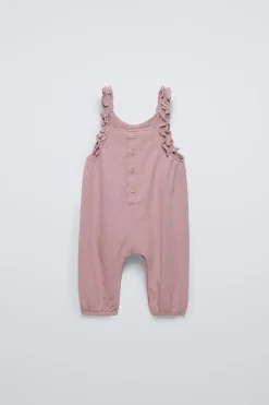Niños ZARA 6 - 18 Meses·Vestidos / Monos<PETO SARGA VOLANTES