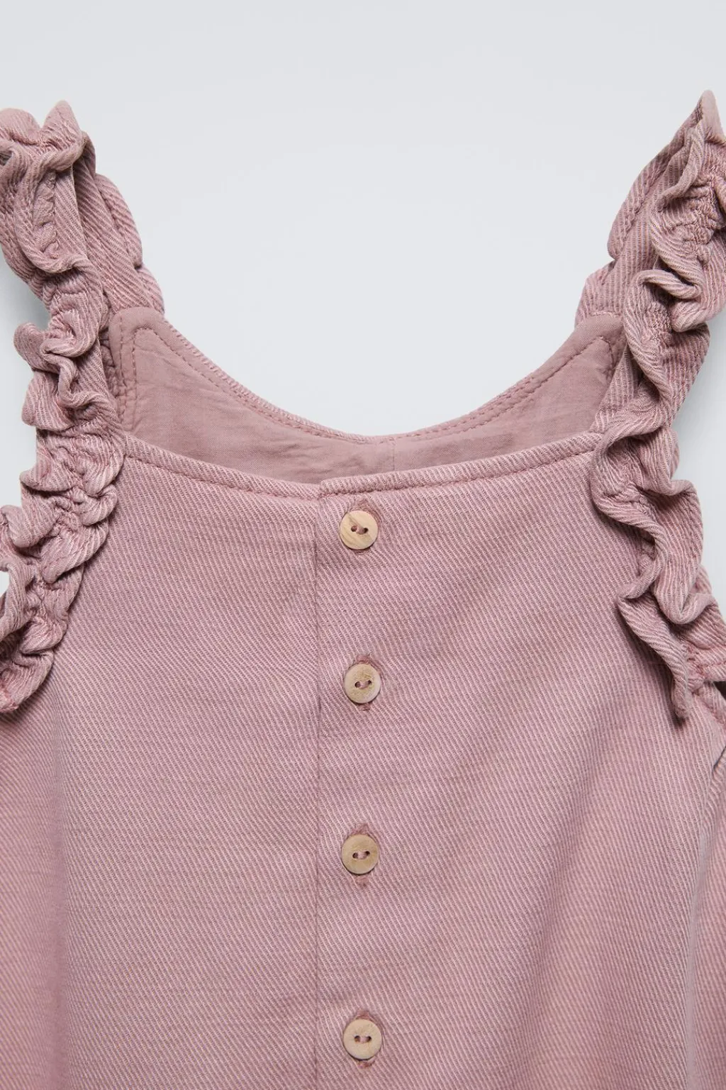 Niños ZARA 6 - 18 Meses·Vestidos / Monos<PETO SARGA VOLANTES