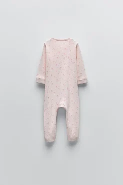 Niños ZARA 0 - 6 Meses·Ropa Interior / Pijamas|6 - 18 Meses·Ropa Interior / Pijamas<PIJAMA ENTERO RIB LACITOS