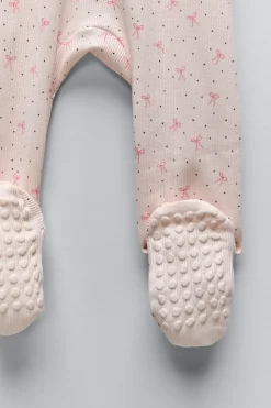 Niños ZARA 0 - 6 Meses·Ropa Interior / Pijamas|6 - 18 Meses·Ropa Interior / Pijamas<PIJAMA ENTERO RIB LACITOS