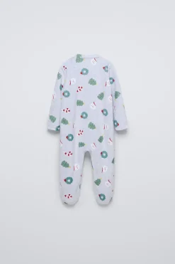 Niños ZARA 1½ - 6 Años·Pijamas|1½ - 6 Años·Pijamas<PIJAMA ENTERO VELOUR ESTAMPADOS