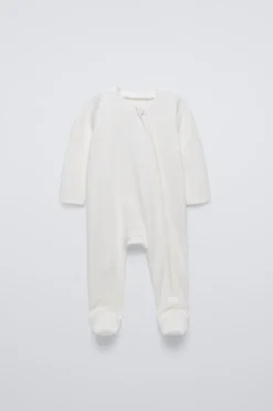 Niños ZARA 0 - 6 Meses·Homewear|6 - 18 Meses·Ropa Interior / Pijamas<PIJAMA POINTELLE PIE CONVERTIBLE