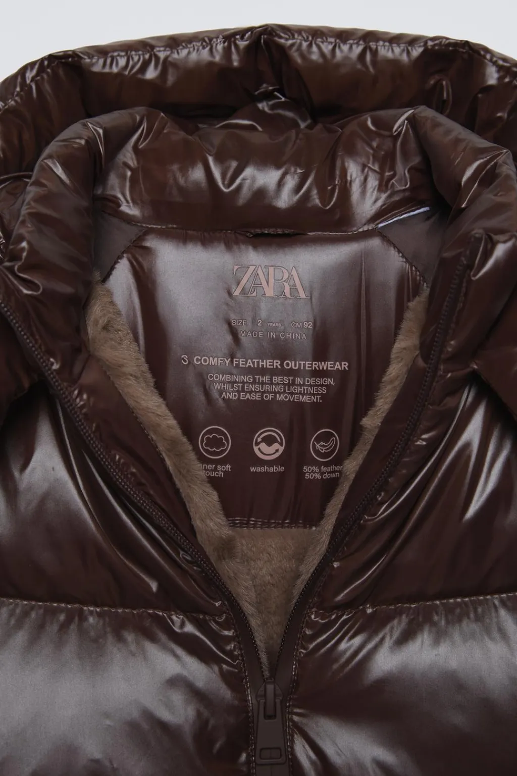 Niños ZARA 1½ - 6 Años·Abrigos|6 - 18 Meses·Abrigos / Buzos<PLUMÍFERO PLUMA PLUMÓN WATER REPELLENT
