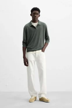 Sale POLO CON LINO Hombre Polos