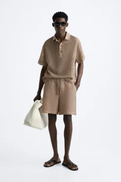 New POLO ESTRUCTURA CALADOS Hombre Polos