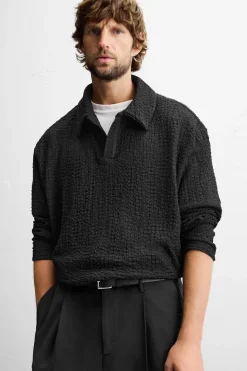 Hot POLO ESTRUCTURA JACQUARD Hombre Polos