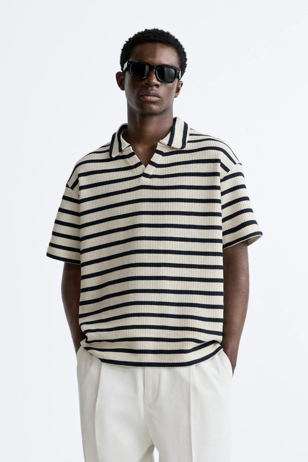 Sale POLO ESTRUCTURA RAYAS Hombre Polos