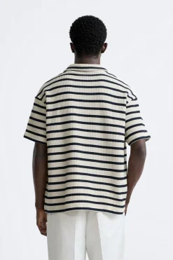Sale POLO ESTRUCTURA RAYAS Hombre Polos