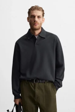 New POLO INTERLOCK ESTRUCTURA Hombre Camisetas|Polos