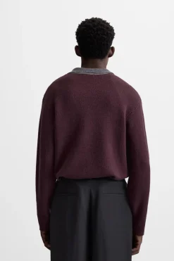 New POLO PUNTO CON VISCOSA Hombre Jerséis / Chaquetas|Polos