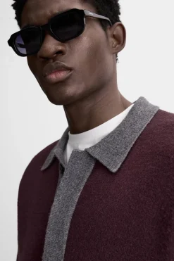 New POLO PUNTO CON VISCOSA Hombre Jerséis / Chaquetas|Polos