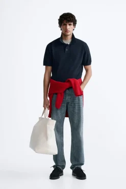 Sale POLO PUNTO ESTRUCTURA Hombre Polos