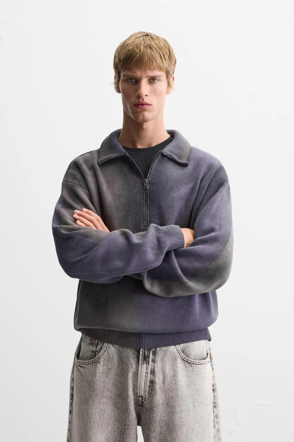 Fashion POLO PUNTO ESTRUCTURA LAVADO Hombre Jerséis / Chaquetas|Polos