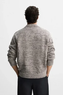 Online POLO PUNTO ESTRUCTURA TEXTURA Hombre Jerséis / Chaquetas|Polos