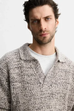 Online POLO PUNTO ESTRUCTURA TEXTURA Hombre Jerséis / Chaquetas|Polos