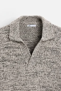 Online POLO PUNTO ESTRUCTURA TEXTURA Hombre Jerséis / Chaquetas|Polos
