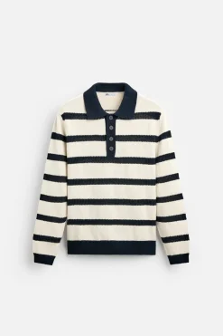 Fashion POLO PUNTO JACQUARD RAYAS Hombre Jerséis / Chaquetas|Polos