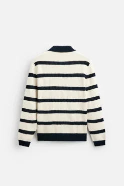 Fashion POLO PUNTO JACQUARD RAYAS Hombre Jerséis / Chaquetas|Polos