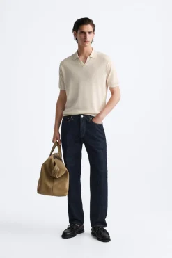 New POLO PUNTO MEZCLA LYOCELL Hombre Jerséis / Chaquetas|Polos