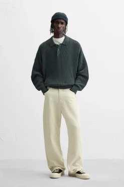 Fashion POLO PUNTO PERLADO Hombre Jerséis / Chaquetas|Polos