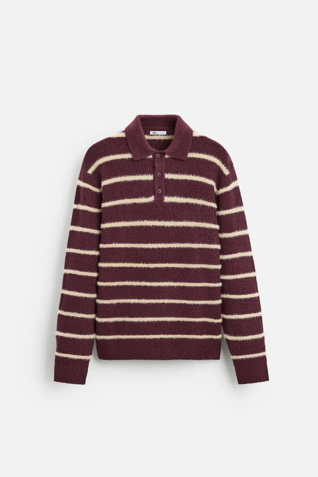 Hot POLO PUNTO RAYAS TEXTURA Hombre Jerséis / Chaquetas|Polos