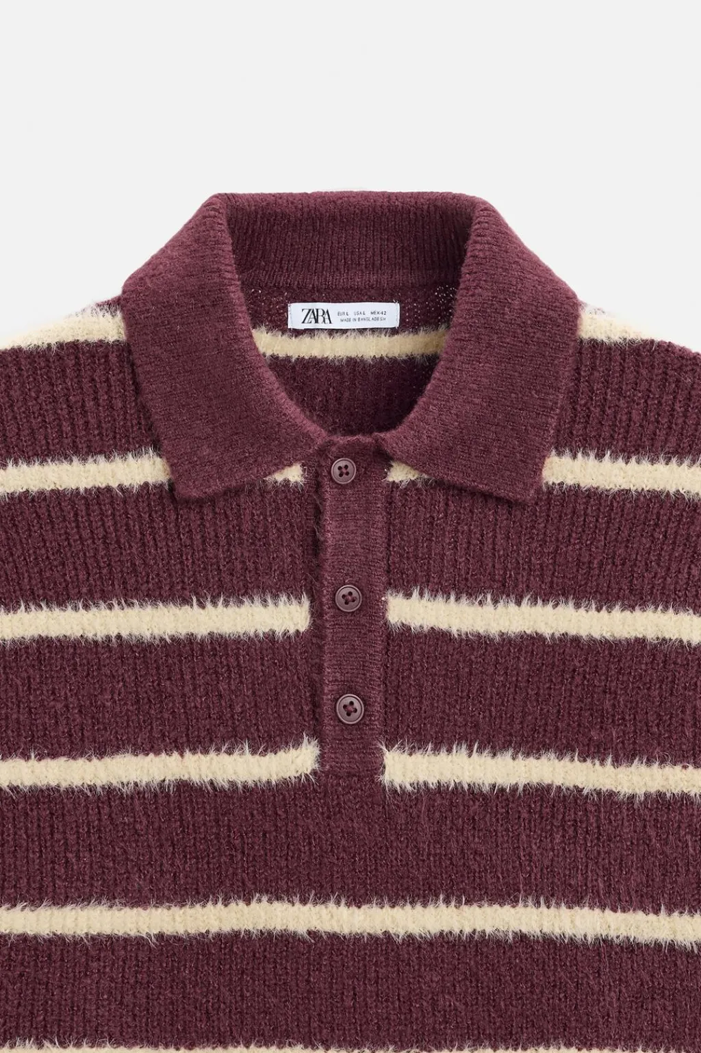 Hot POLO PUNTO RAYAS TEXTURA Hombre Jerséis / Chaquetas|Polos