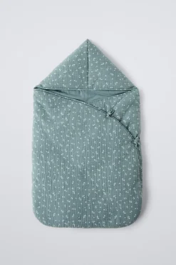 Niños ZARA 0 - 6 Meses·Sacos / Buzos|6 - 18 Meses·Abrigos / Buzos<SACO PORTABEBÉS TEXTURA HOJITAS