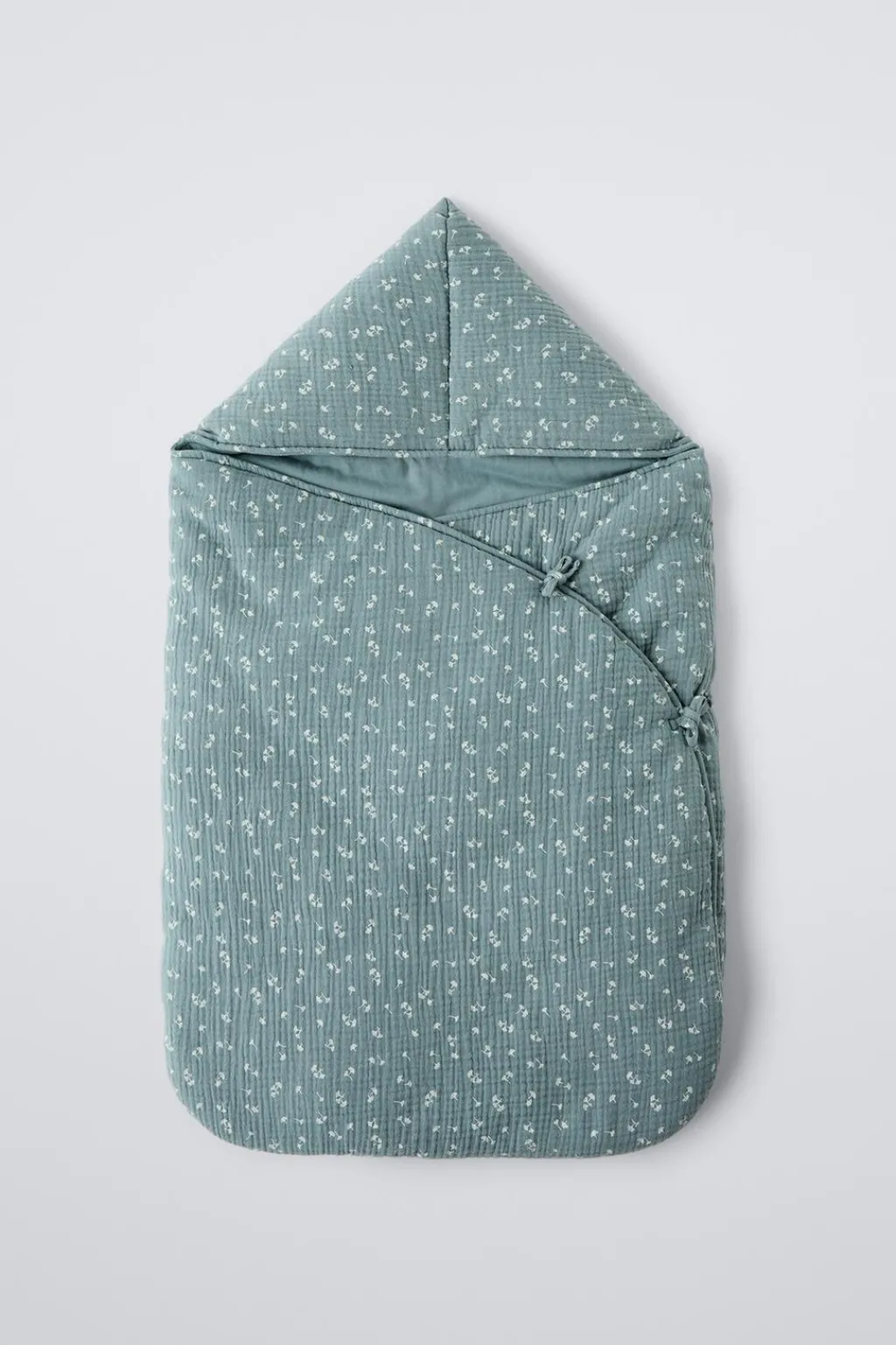 Niños ZARA 0 - 6 Meses·Sacos / Buzos|6 - 18 Meses·Abrigos / Buzos<SACO PORTABEBÉS TEXTURA HOJITAS