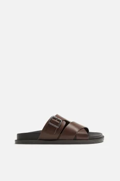 Best Sandalia Cruzada Hebilla Hombre Zapatos
