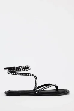 Sale SANDALIA PLANA BRILLOS ATADA Mujer Zapatos