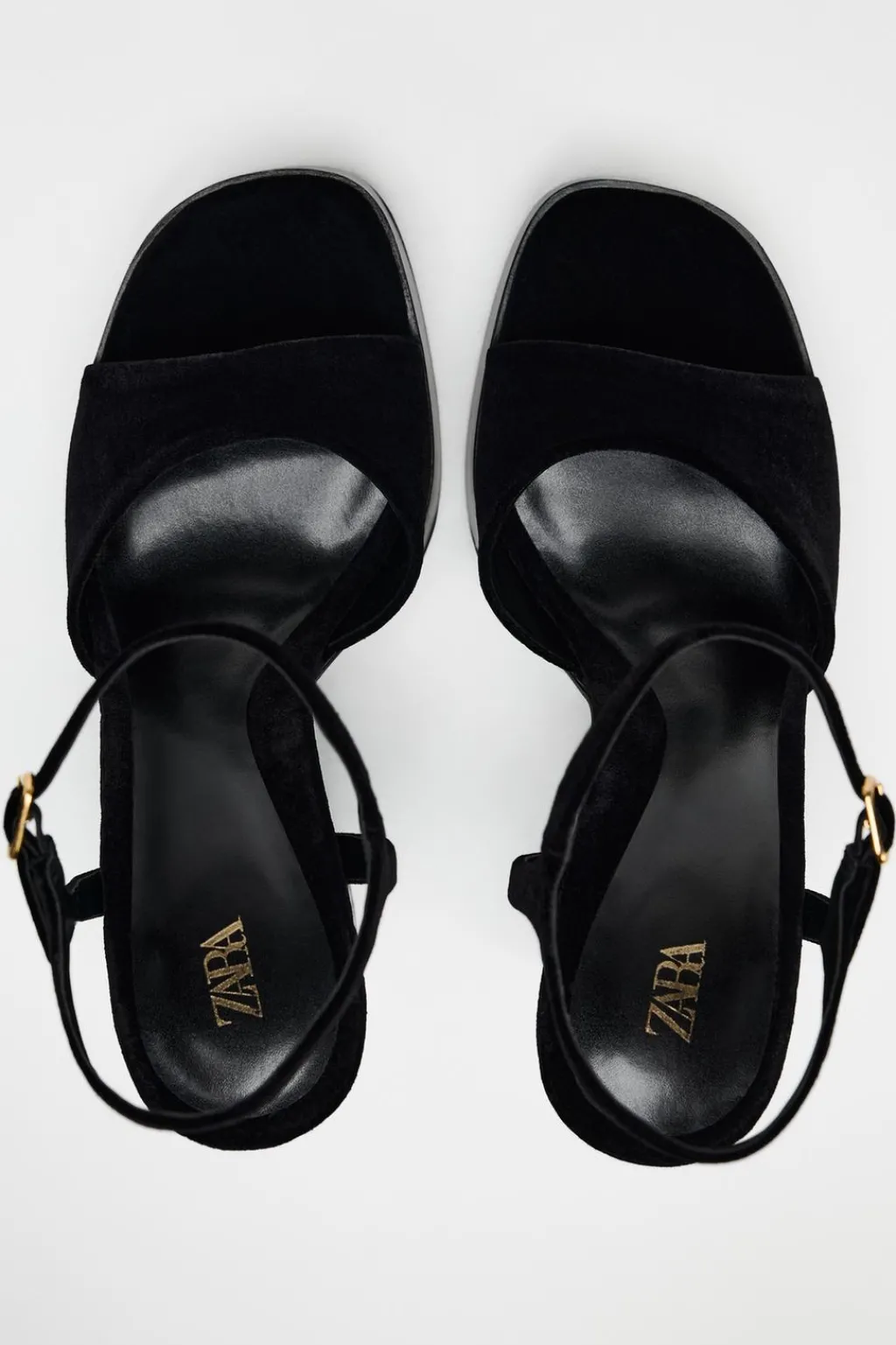 Best SANDALIA PLATAFORMA EFECTO TERCIOPELO Mujer Zapatos