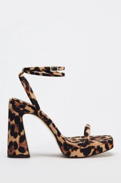 Sale SANDALIA PLATAFORMA ESTAMPADO ANIMAL Mujer Zapatos