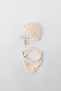 Niños ZARA 1½ - 6 Años·Accesorios|1½ - 6 Años·Accesorios<SET CAPOTA Y BANDANA OSITOS