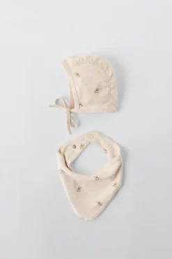 Niños ZARA 1½ - 6 Años·Accesorios|1½ - 6 Años·Accesorios<SET CAPOTA Y BANDANA OSITOS