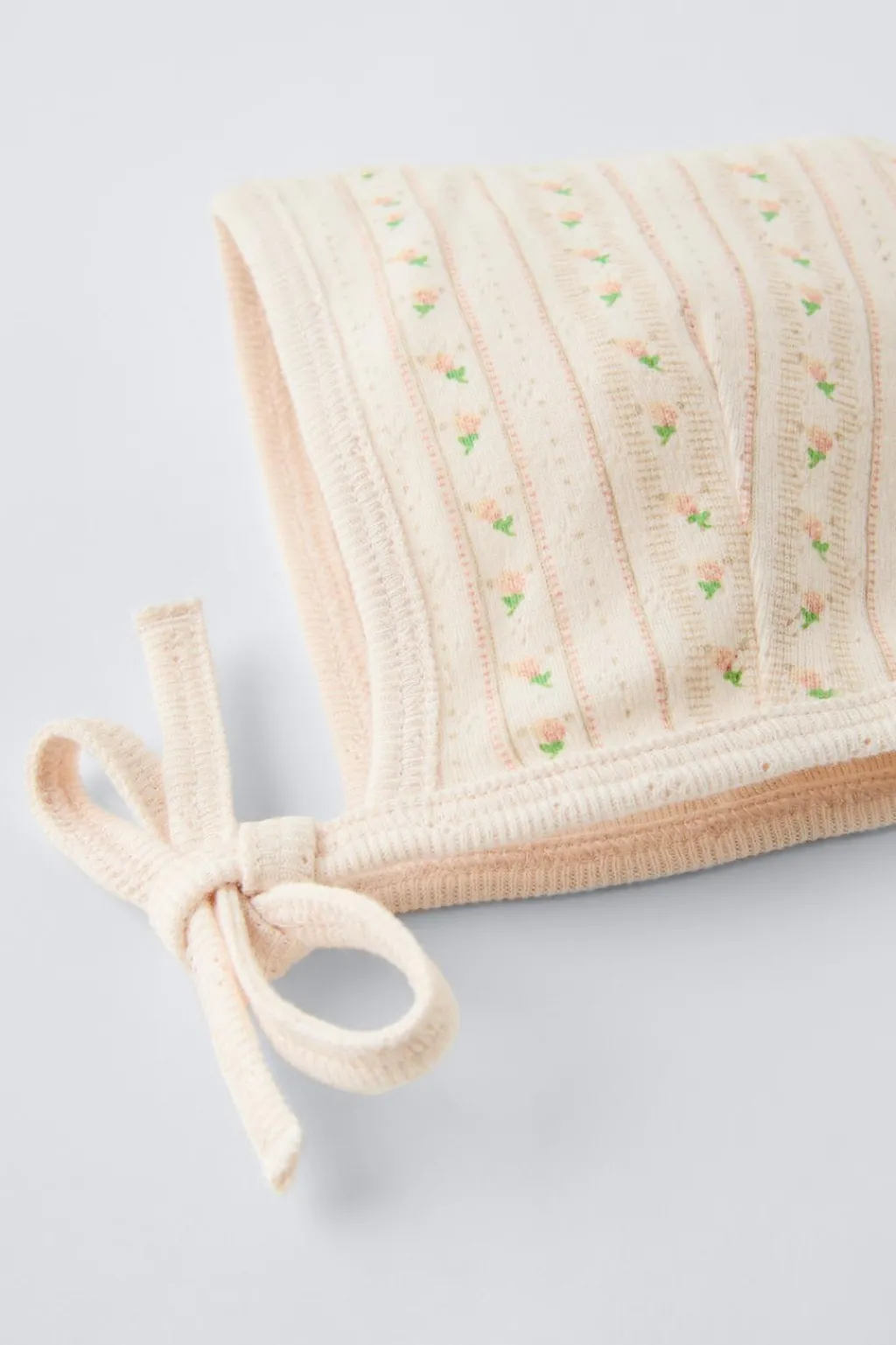 Niños ZARA 1½ - 6 Años·Accesorios|1½ - 6 Años·Accesorios<SET CAPOTA Y BANDANA POINTELLE FLORECITAS