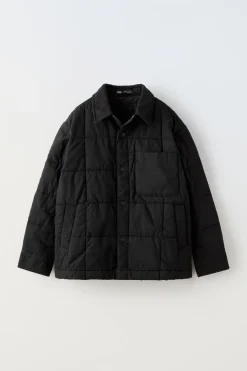 Niños ZARA 6 - 14 Años·Camisas / Sobrecamisas<SOBRECAMISA ACOLCHADA