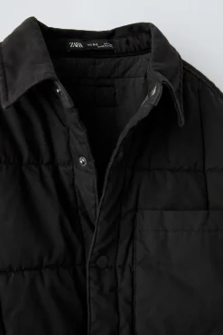 Niños ZARA 6 - 14 Años·Camisas / Sobrecamisas<SOBRECAMISA ACOLCHADA