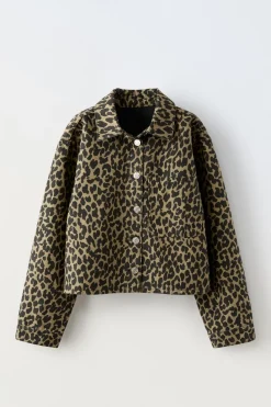 Niños ZARA 6 - 14 Años·Abrigos|6 - 14 Años·Total Look<SOBRECAMISA ANIMAL PRINT