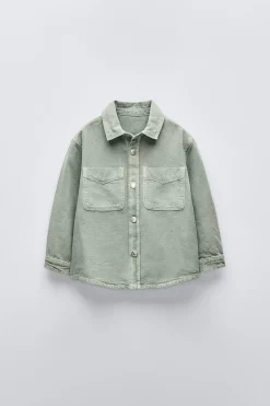 Niños ZARA 1½ - 6 Años·Camisas / Sobrecamisas<SOBRECAMISA BOLSILLOS