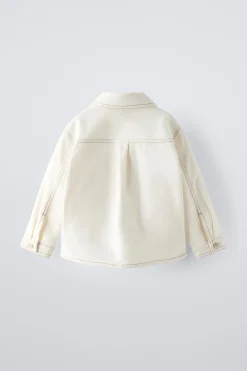 Niños ZARA 1½ - 6 Años·Camisas|1½ - 6 Años·Camisas / Sobrecamisas<SOBRECAMISA BOLSILLOS BORDADOS