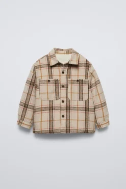 Niños ZARA 1½ - 6 Años·Camisas / Sobrecamisas<SOBRECAMISA BORREGUILLO CUADROS