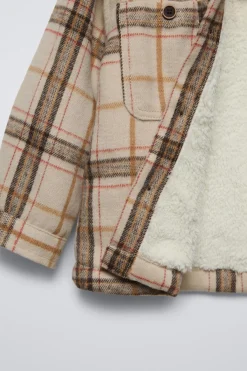 Niños ZARA 1½ - 6 Años·Camisas / Sobrecamisas<SOBRECAMISA BORREGUILLO CUADROS