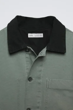 Niños ZARA 6 - 14 Años·Abrigos<SOBRECAMISA CANVAS