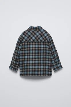 Niños ZARA 1½ - 6 Años·Camisas / Sobrecamisas<SOBRECAMISA CUADROS BORREGUILLO