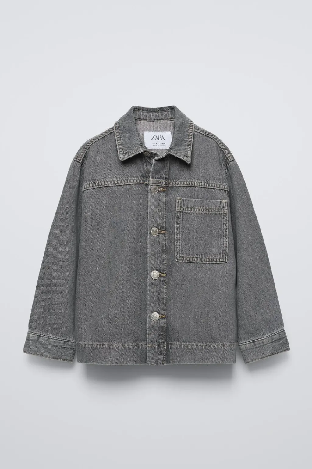 Niños ZARA 6 - 14 Años·Camisas / Sobrecamisas<SOBRECAMISA DENIM